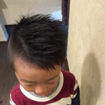 息子の髪型